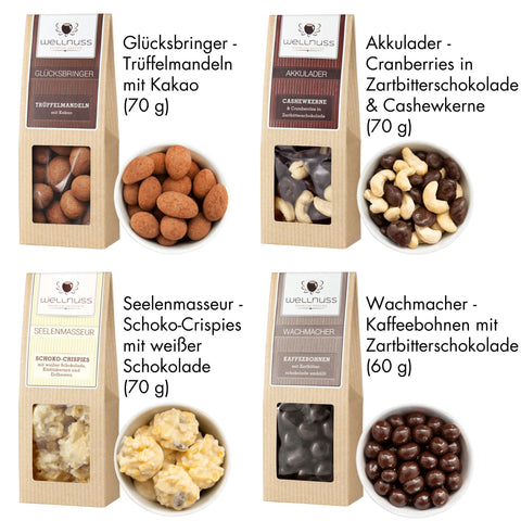 Geschenkkarton Herrenabend mit 4 Premium Snacks