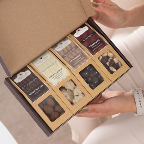 Geschenkset Schokolade "Best of Chocolate" - wellnuss Premium Präsente