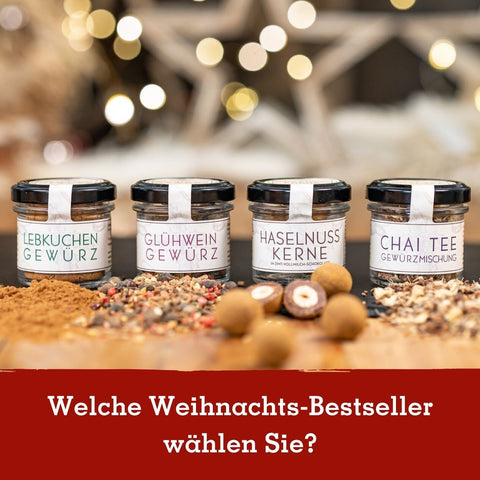 Geschenkkarton mit 3 Weihnachts-Spezialitäten im Glas