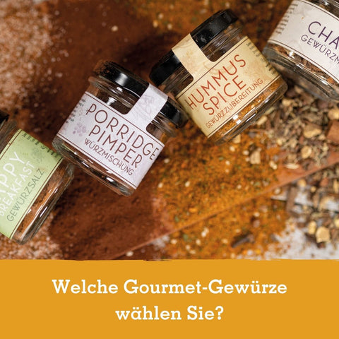 4 Gourmet Gewürze im Geschenkkarton