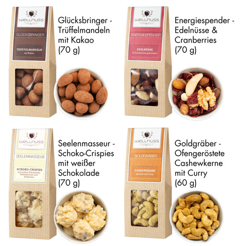 Geschenkkarton Herrenabend mit 4 Premium Snacks