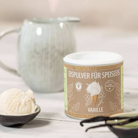 Eispulver Vanille Royal (110g) & Eismixglas im Geschenkkarton