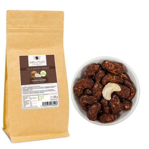 Urlaubseinstimmer - Karamellisierte Cashewkerne mit Kokos & Kakao (300 g)